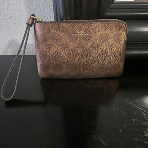 Bronze Coach Wristlet